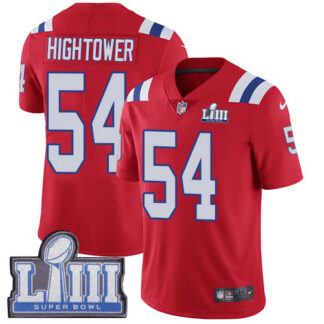 Nike New England Patriots #54 Dont’a Hightower Red Alternate Super Bowl LIII Bound Men’s Stitched NFL Vapor Untouch...