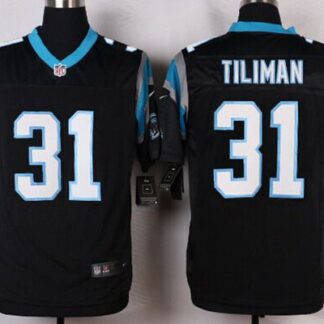 Men's Carolina Panthers #31 Charles Tillman Black Team Color NFL Nike Elite Jersey