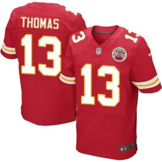 Chiefs #13 De'Anthony Thomas Red Team Color Men's Stitched NFL Elite Jersey