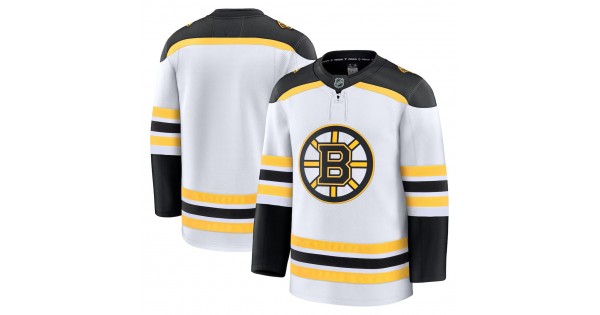 Boston Bruins White Away Premium Jersey - Image 2