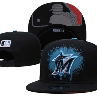 Miami Marlins Team Logo Adjustable Hat GS (2)