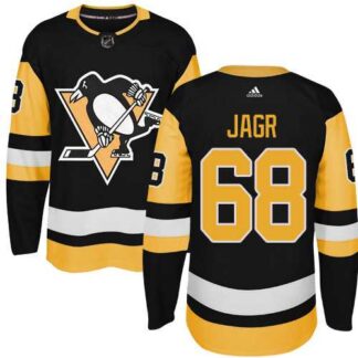 Pittsburgh Penguins #68 Jaromir Jagr Black Alternate Adidas Stitched Jersey DingZhi