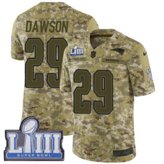 Nike New England Patriots #29 Duke Dawson Camo Super Bowl LIII Bound Men’s Stitched NFL Limited 2018 Salute To Serv...
