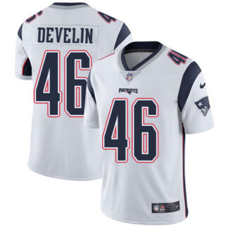 Nike New England Patriots #46 James Develin White Men’s Stitched NFL Vapor Untouchable Limited Jersey