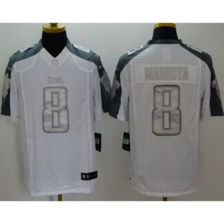 ultra‑ Nike Tennessee Titans #8 Marcus Mariota White Men’s Stitched NFL Limited Platinum Jersey ‑uniform
