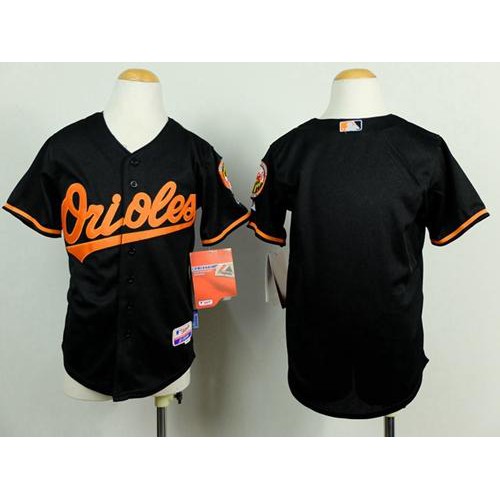 Baltimore Orioles Blank Black Cool Base Stitched Youth MLB Jersey