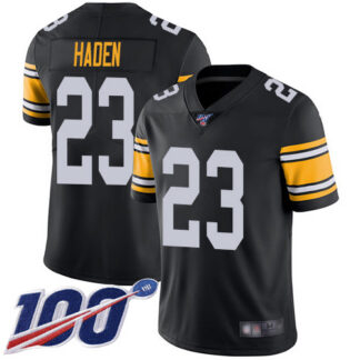 Nike Pittsburgh Steelers #23 Joe Haden Black Alternate Men’s Stitched NFL 100th Season Vapor Limited Jersey