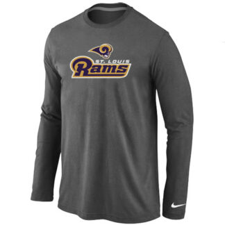 Nike St.Louis Rams Authentic Logo Long Sleeve T-Shirt D.Gray