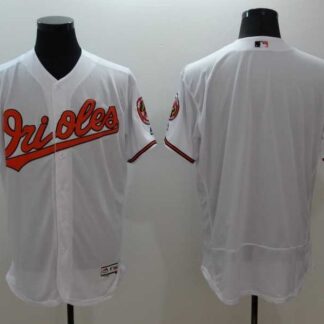Baltimore Orioles Customized Men's White Flexbase Collection Stitched Baseball Jersey