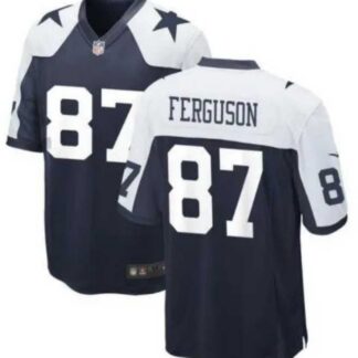 Men & Women & Youth Dallas Cowboys #87 Jake Ferguson White Navy Vapor Limited Stitched Jersey
