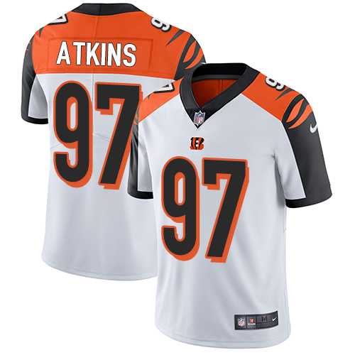 Nike Cincinnati Bengals #97 Geno Atkins White NFL Vapor Untouchable Limited Jersey