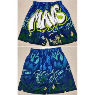Men's Dallas Mavericks Blue Shorts (Run Small) 29G0