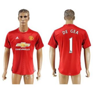 Manchester United #1 DE GEA Red Home Soccer Club Jersey