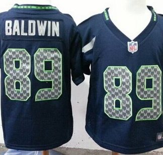 Nike Seattle Seahawks #89 Doug Baldwin Navy Blue Toddlers Jersey