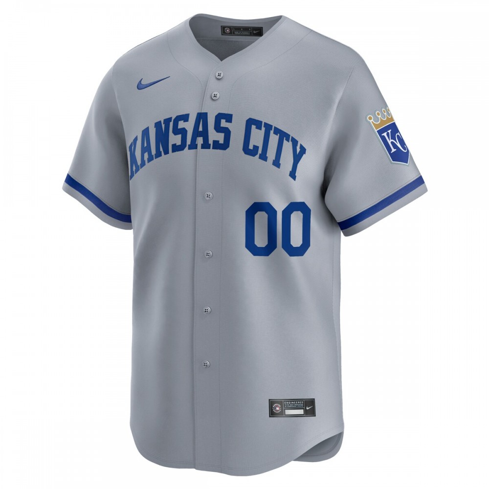 Kansas City Royals Nike Away Limited Jersey - Gray - Image 2