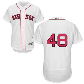 Boston Red Sox #48 Pablo Sandoval White Flexbase Stitched Jersey DingZhi