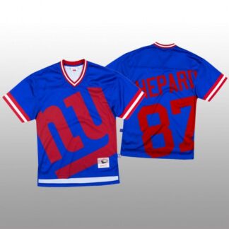 NFL New York New York Giants #87 Sterling Shepard Blue Men’s Mitchell & Nell Big Face Fashion Limited NFL Jersey