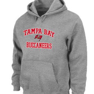 Tampa Bay Buccaneers Heart x26 Soul Pullover Hoodie Grey