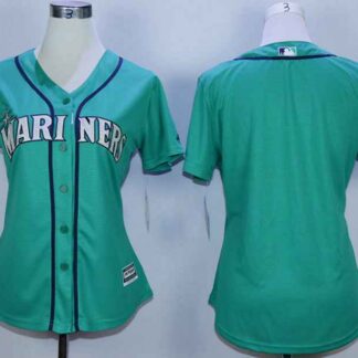 Women's Miami Marlins Blank Green Women New Cool Base Jersey