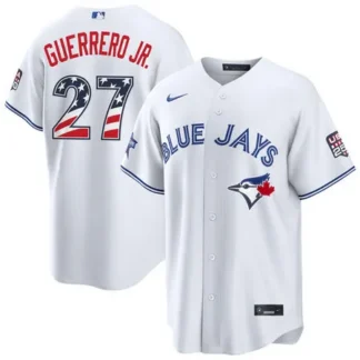 Men's Toronto Blue Jays #27 Vladimir Guerrero Jr. Nike White 2026 All-Star Edition Stars & Stripes Stadium Jersey