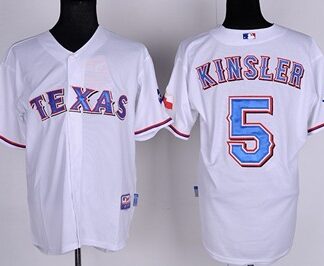 Texas Rangers #5 Ian Kinsler White 40TH Jerseys