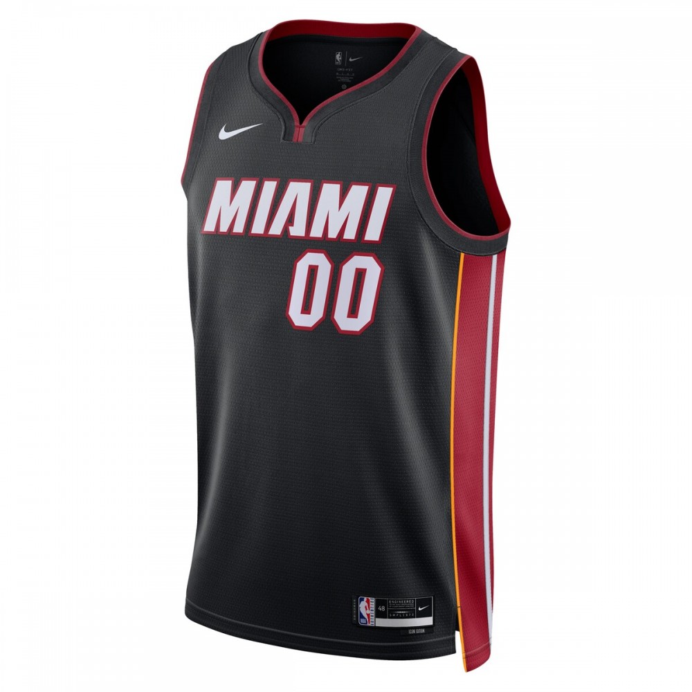 Miami Heat Nike Unisex 2022/23 Swingman Custom Jersey Black - Icon Edition - Image 2