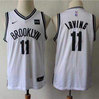 Nets 11 Kyrie Irving White Youth Nike Swingman Jersey