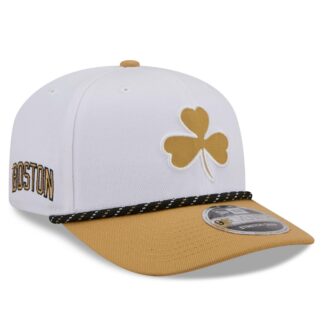 Boston Celtics New Era 2025/26 City Edition 9SEVENTY Adjustable Hat – White/Gold