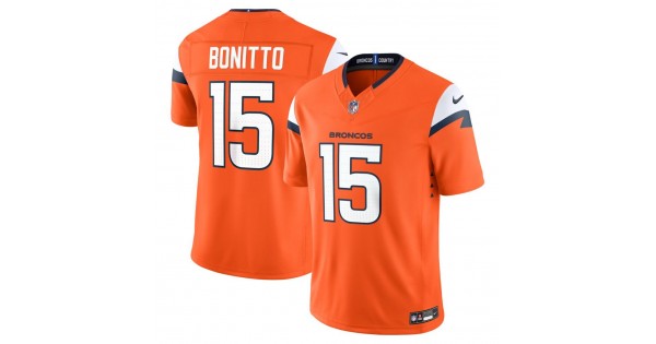 Nik Bonitto Denver Broncos Nike Vapor F.U.S.E. Limited Jersey - Orange - Image 2