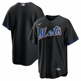 ultra‑ New York Mets Nike 2022 Alternate Replica Team Jersey - Black ‑uniform