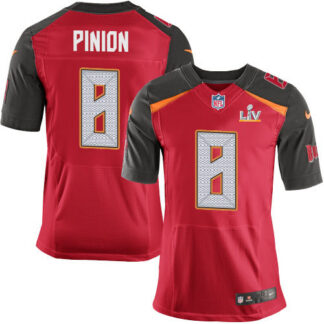 Nike Tampa Bay Buccaneers #8 Bradley Pinion Red Team Color Men’s Super Bowl LV Bound Stitched NFL Vapor Untouchable...