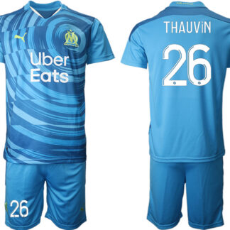 Men 2021 Olympique de Marseille away 26 soccer jerseys