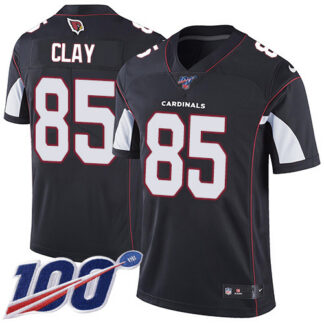 Nike Arizona Cardinals #85 Charles Clay Black Alternate Men’s Stitched NFL 100th Season Vapor Limited Jersey