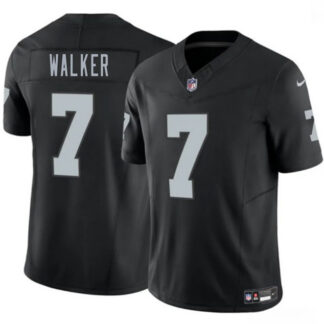 Men's Las Vegas Raiders #7 Quay Walker Black 2026 F.U.S.E. Vapor Untouchable Limited Stitched Football Jersey