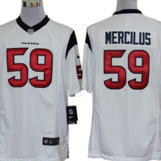 Nike Houston Texans #59 Whitney Mercilus White Limited Jersey