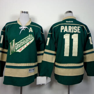 Youth Minnesota Wilds #11 Zach Parise Green Third Jerseys