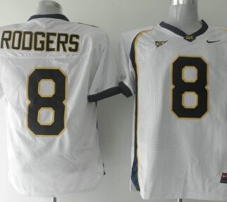 California Golden Bears #8 Rodgers White Jersey