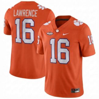 Trevor Lawrence Clemson Tigers Nike NIL Orange Football Game Jersey