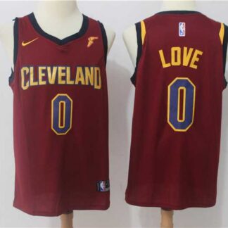 Nike Cleveland Cavaliers #0 Kevin Love Red Swingman Stitched NBA Jersey