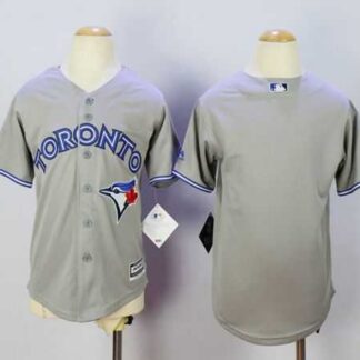 Youth Toronto Blue Jays Customized Gray New Cool Base Stitched MLB Jersey