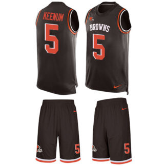 Nike Cleveland Browns #5 Case Keenum Brown Team Color Men’s Stitched NFL Limited Tank Top Suit Jersey
