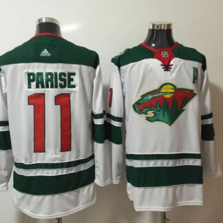 Minnesota Wild #11 Zach Parise White Adidas Stitched Jersey