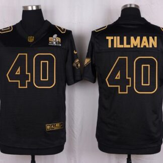 Nike Cardinals #40 Pat Tillman Pro Line Black Gold Collection Men's Stitched NFL Elite Jersey