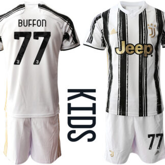 Youth 2020-2021 club Juventus home 77 white Soccer Jerseys
