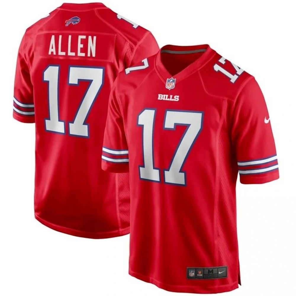 Josh Allen Buffalo Bills Nike Youth Game Jersey - Red