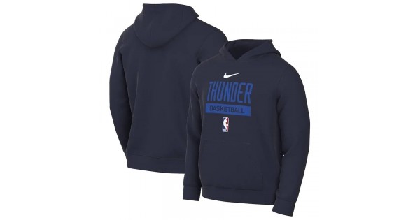Oklahoma City Thunder 2022/23 Nike Spotlight On-Court Practice Performance Pullover Hoodie - Image 2