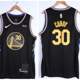 ultra‑ Men's Golden State Warriors #30 Stephen Curry 75th Anniversary Black Stitched Basketball Jersey ‑uniform