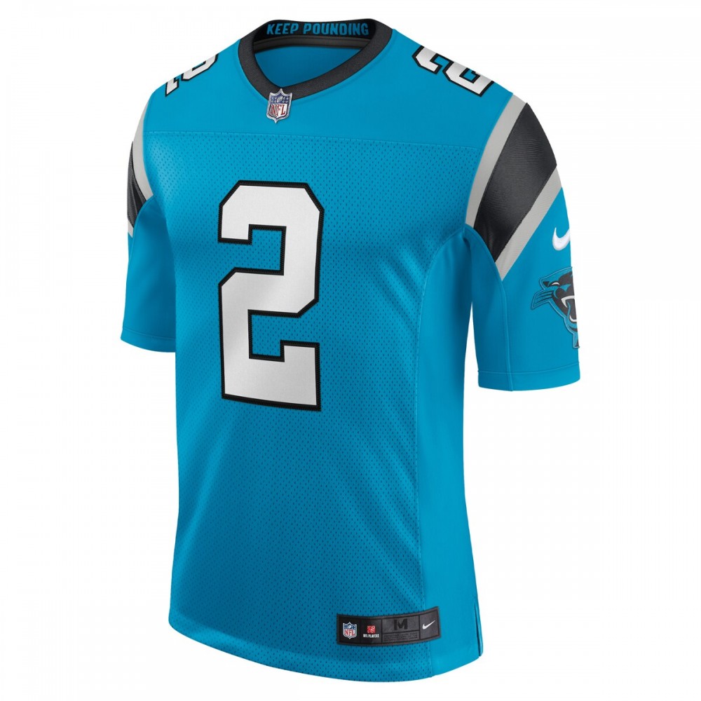 D.J. Moore Carolina Panthers Nike Vapor Limited Jersey - Blue - Image 2
