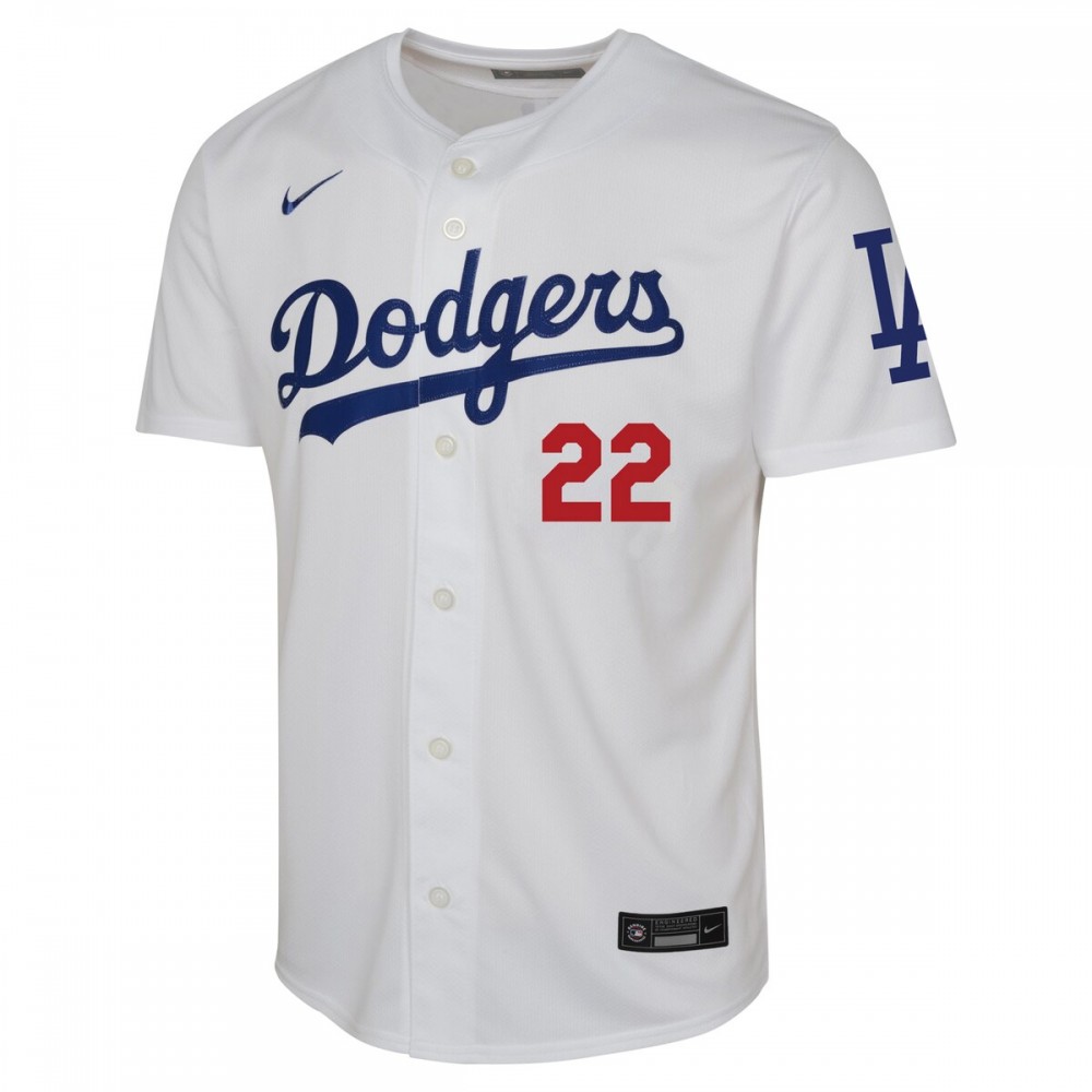 Clayton Kershaw Los Angeles Dodgers Nike Youth Home Limited Jersey – White - Image 2