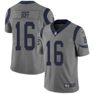 Nike Los Angeles Rams #16 Jared Goff Gray Men’s Stitched NFL Limited Inverted Legend Jersey